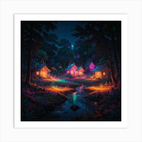 Night In The Forest 7 Art Print