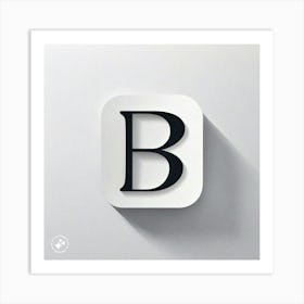 Letter B Art Print