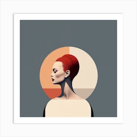 Abstract Painting Woman Audrey Hepburn Inspired Art Print
