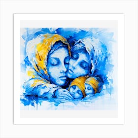 Mother And Child 1 Art Print