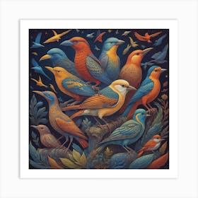 Birds In Flight Art Print