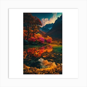 Autumn In The Mountains 2 Art Print