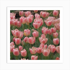 Didier's tulips (Tulipa gesneriana) Art Print