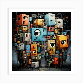 Cubes Art Print