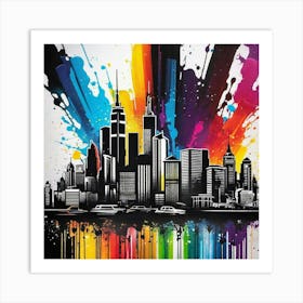 New York City Skyline 43 Art Print