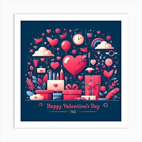 Happy Valentine'S Day Art Print