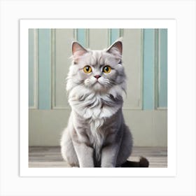 portrait of cat Art Print