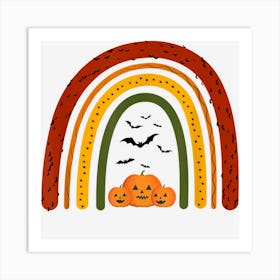 Halloween Rainbow Costume Last Minute Lazy Party Art Print