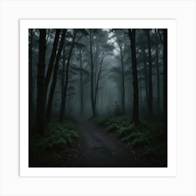 Dark Forest Path 4 Art Print