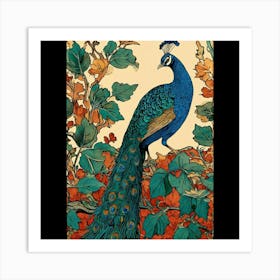 Peacock Art Print