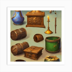 Treasure Chests Art Print