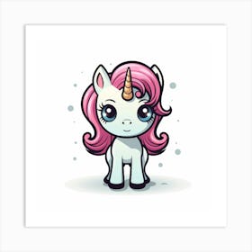 Cute Unicorn 632 Art Print