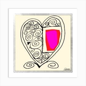 Happy Hearts full of harmony by Jessica Stockwell Art Print