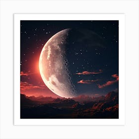 Moon In The Sky 1 Art Print