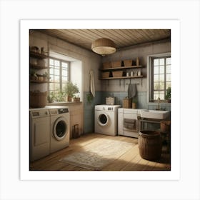 Default Default Vintage And Retro Laundry Aestethic 1 (1) Art Print