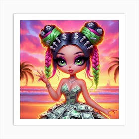 Money Girl 12 Art Print