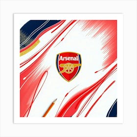 Arsenal F.C Logo Wall Art 8 Art Print