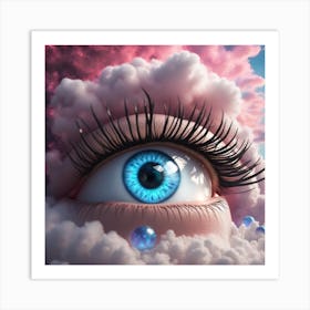 Eye In The Cloud Art Print