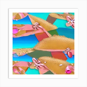 Pink Sand Art Print