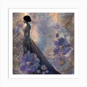 Woman In A Dress 13 Art Print