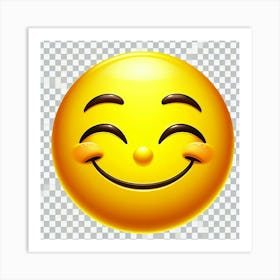 Smiley Face Png Art Print