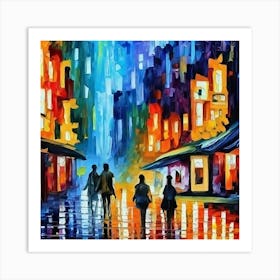 Night In The City Art Print