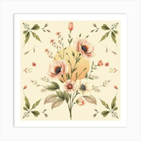 Floral Background 1 Art Print