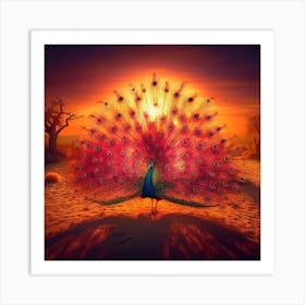 Peacock1 Art Print