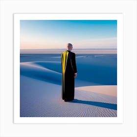 Man Standing In The Desert 3 Art Print