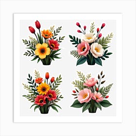 Bouquet Of Flowers 4 Art Print