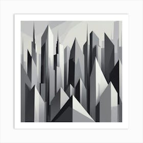 Abstract Cityscape 25 Art Print