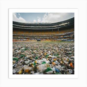 Stadium Full Of Garbage Art Print