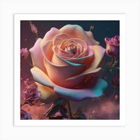 Roses In The Sky Art Print