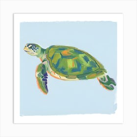 Green Sea Turtle 08 Art Print