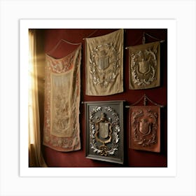 Embroidered Tapestries Art Print