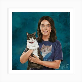 Taylor And Smudge The Cat Meme Art Illustration Pa Qdbjyoqttygz 4pnspidia Nkx7n0jcreyhuysdicseag Art Print