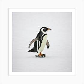 Asm Penguin Skate On The Snow 634c75cc D953 4e50 98c3 5fd3cb9a0b2c Art Print