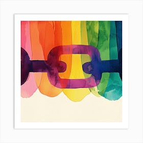 Rainbow Chain Art Print