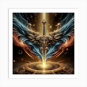 Legendary Weaponry: The Legacy of Excalibur, King Arthur's Sword Art Print