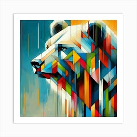 Abstract modernist Bear 3 Art Print