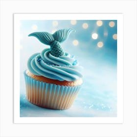 Mermaid Cupcake Art Print