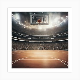 Basketball Court 11 Art Print