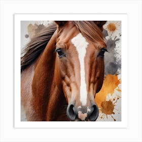 Horse Portrait Art Print