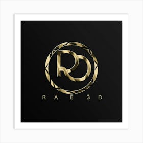 Rae 3d Logo Art Print