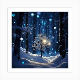 New Life in Enchanted Forest Art Print