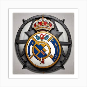 Real Madrid Emblem Art Print