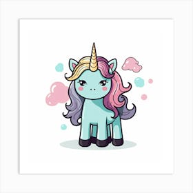 Cute Unicorn 120 Art Print