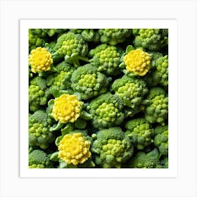 Close Up Of Broccoli 19 Art Print