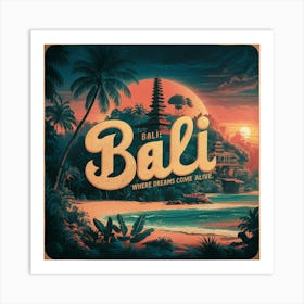 Bali Art Print