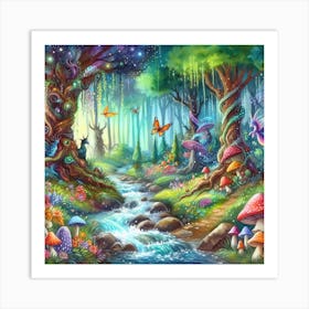 Fairy Forest 5 Art Print